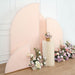 4 Matte Fitted Spandex Half Moon Wedding Arch Backdrop Stand Covers