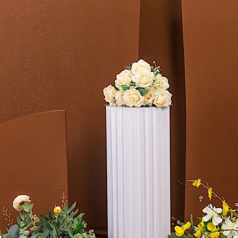 4 Matte Fitted Spandex Half Moon Wedding Arch Backdrop Stand Covers