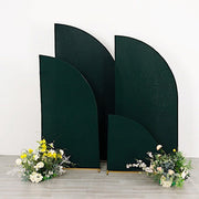 4 Matte Fitted Spandex Half Moon Wedding Arch Backdrop Stand Covers