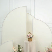 4 Matte Fitted Spandex Half Moon Wedding Arch Backdrop Stand Covers