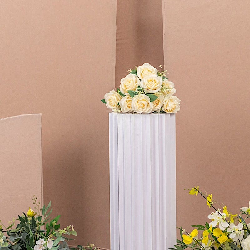 4 Matte Fitted Spandex Half Moon Wedding Arch Backdrop Stand Covers