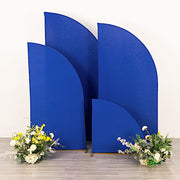4 Matte Fitted Spandex Half Moon Wedding Arch Backdrop Stand Covers