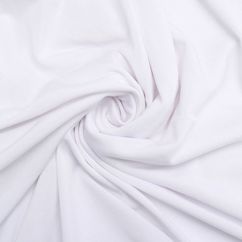 4 Matte Fitted Spandex Round Top Wedding Arch Backdrop Stand Covers Set