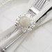 4 Metal 2" Elegant Daisy Flower Napkin Rings - Silver NAP_RING40_SILV