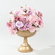 4 Metal Compote Pedestal Bowl Flower Vases in Grecian Urn Style - Gold VASE_PB009_MET_9_GOLD