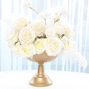 4 Metal Compote Pedestal Bowl Flower Vases in Grecian Urn Style - Gold VASE_PB009_MET_9_GOLD