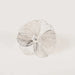 4 Metal Jasmine Flower Napkin Rings with Pearl Center