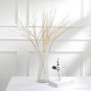 4 Metallic 21" Artificial Willow Branches Long Stem Twigs - Gold ARTI_METLIC24_GOLD