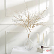 4 Metallic 21" Artificial Willow Branches Long Stem Twigs - Gold ARTI_METLIC24_GOLD