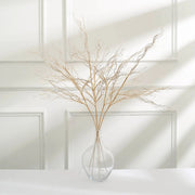 4 Metallic 21" Artificial Willow Branches Long Stem Twigs - Gold ARTI_METLIC24_GOLD