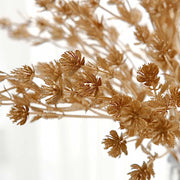 4 Metallic Artificial Baby's Breath Flower Bouquet - Gold ARTI_METLIC28_GOLD