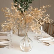 4 Metallic Artificial Italian Ruscus Branches - Gold ARTI_METLIC31_33_GOLD