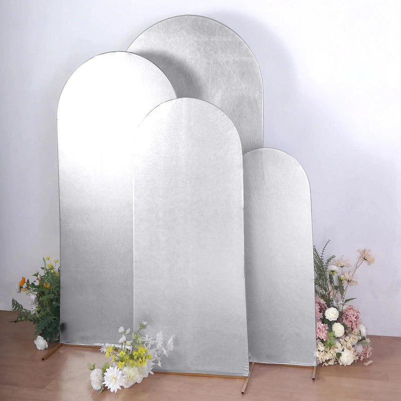 4 Metallic Shiny Aluminum Alloy Wedding Arch Cover