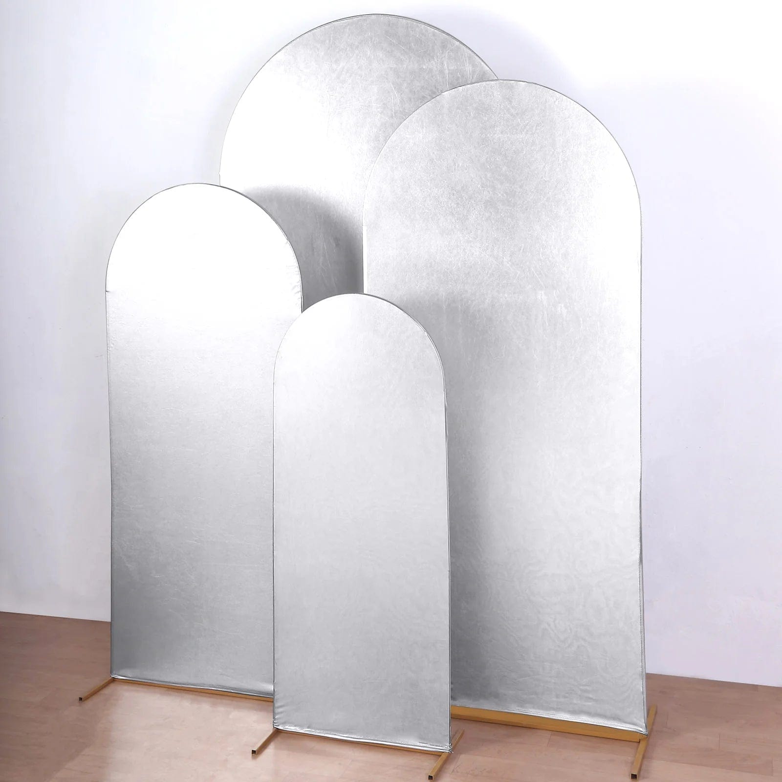 4 Metallic Shiny Aluminum Alloy Wedding Arch Cover