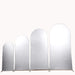4 Metallic Shiny Aluminum Alloy Wedding Arch Cover IRON_STND06_22_SET1_SILV