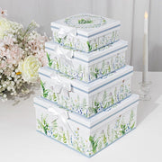 4 Nesting Gift Boxes with Lids