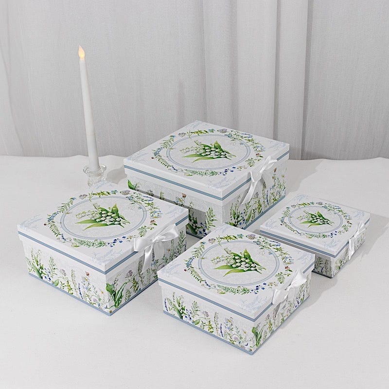 4 Nesting Gift Boxes with Lids