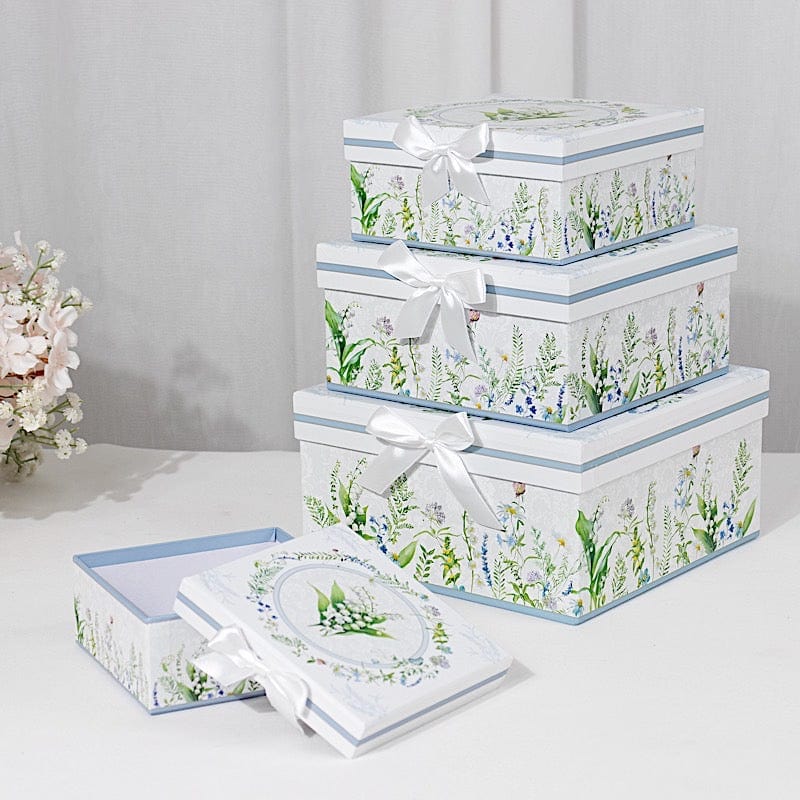 4 Nesting Gift Boxes with Lids