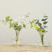 4 Nordic Style Glass Flower Vases with Petals Texture