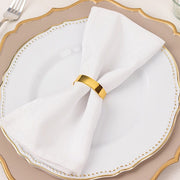 4 pcs 2" Shiny Metal Semicircle Napkin Rings - Gold NAP_RING47_GOLD