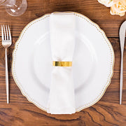 4 pcs 2" Shiny Metal Semicircle Napkin Rings - Gold NAP_RING47_GOLD