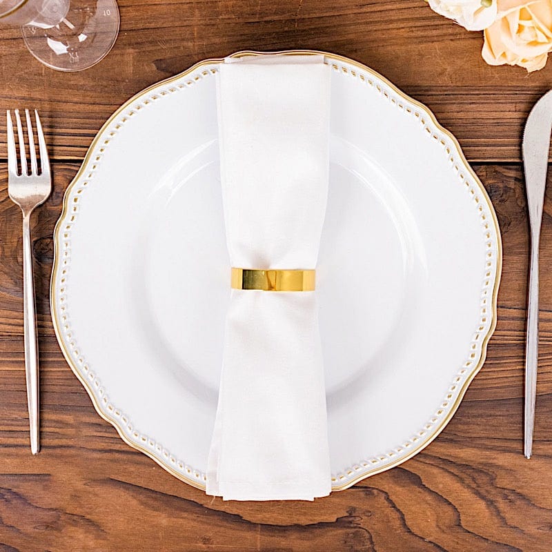 4 pcs 2" Shiny Metal Semicircle Napkin Rings - Gold NAP_RING47_GOLD