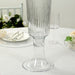 4 pcs 26" Glass Trumpet Vases Ribbed Design - Clear VASE_A74_RIB_25_CLR