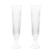 4 pcs 26" Glass Trumpet Vases Ribbed Design - Clear VASE_A74_RIB_25_CLR