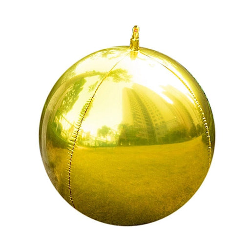 4 pcs 39" wide Orbz Large Round Mylar Foil Balloons - Metallic BLOON_FOL0028_40_GOLD