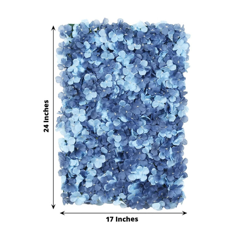 4 pcs Silk Hydrangea Flowers Wall Backdrop Panels