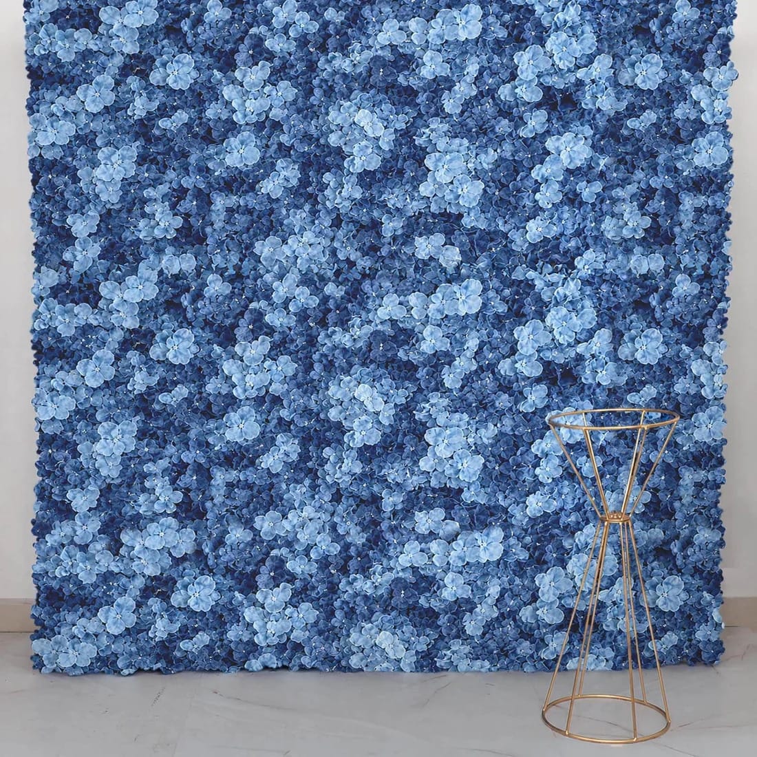 4 pcs Silk Hydrangea Flowers Wall Backdrop Panels