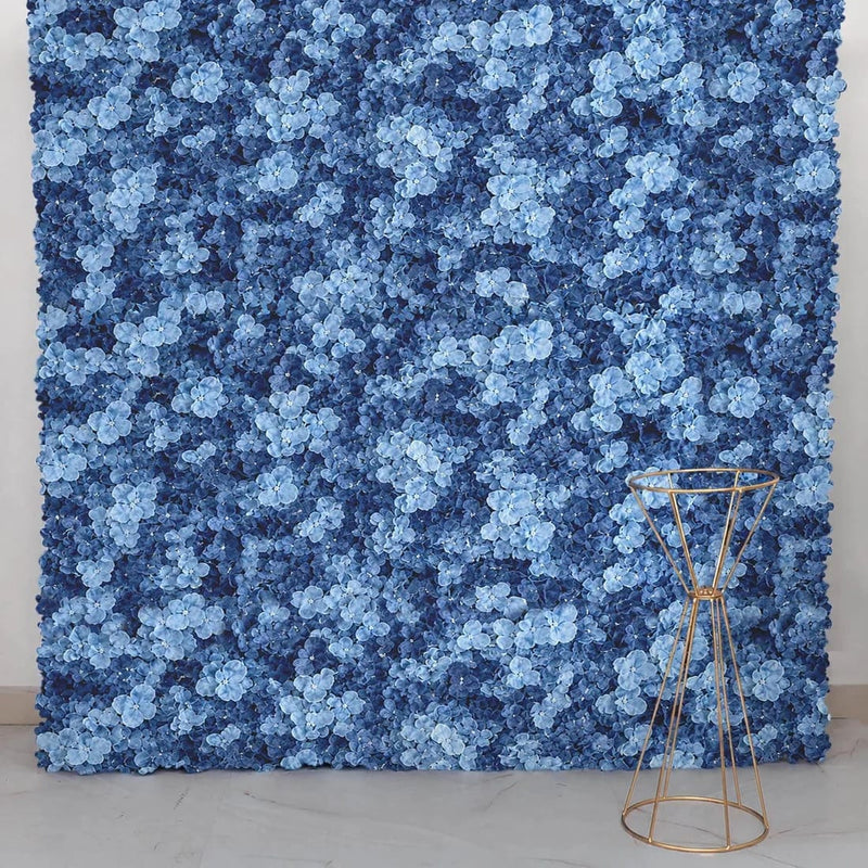 4 pcs Silk Hydrangea Flowers Wall Backdrop Panels