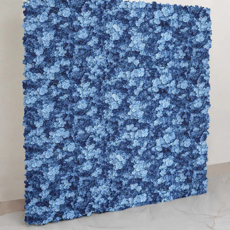 4 pcs Silk Hydrangea Flowers Wall Backdrop Panels