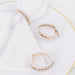 4 Pearl Rhinestone Napkin Rings - White NAP_RING_PRL01_WHT