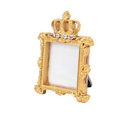 4 Resin Royal Crown Square Favors Picture Frame - Gold FAV_FRM_006_GOLD