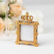 4 Resin Royal Crown Square Favors Picture Frame - Gold FAV_FRM_006_GOLD