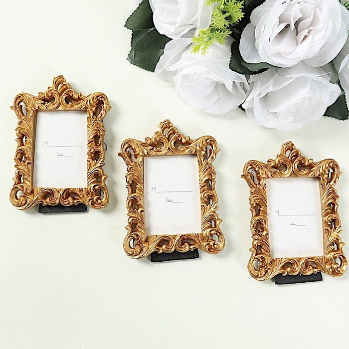 4  Resin Vintage Ornate Picture Frames - Gold FAV_FRM_007_GOLD