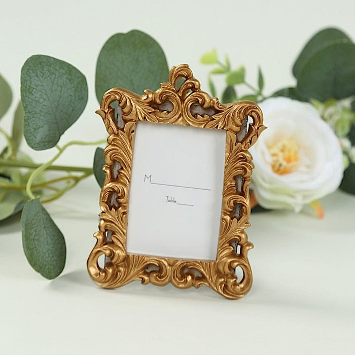 4  Resin Vintage Ornate Picture Frames - Gold FAV_FRM_007_GOLD