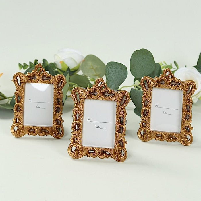 4  Resin Vintage Ornate Picture Frames - Gold FAV_FRM_007_GOLD