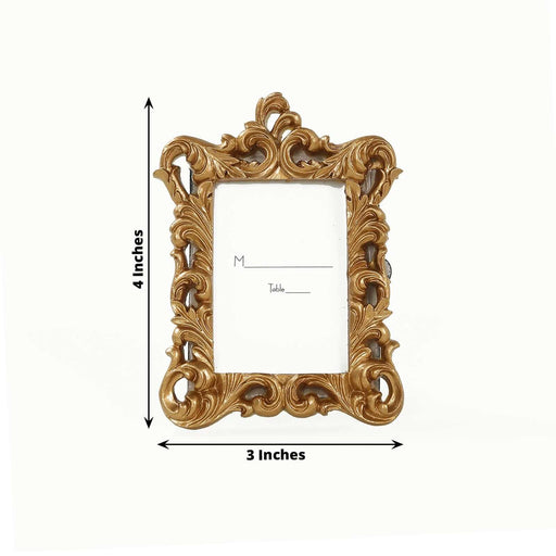 4  Resin Vintage Ornate Picture Frames - Gold FAV_FRM_007_GOLD