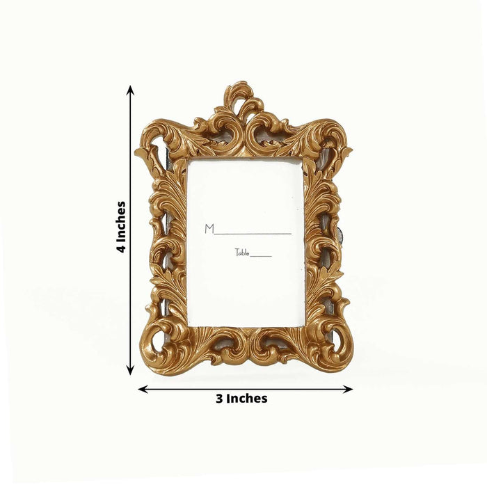 4  Resin Vintage Ornate Picture Frames - Gold FAV_FRM_007_GOLD
