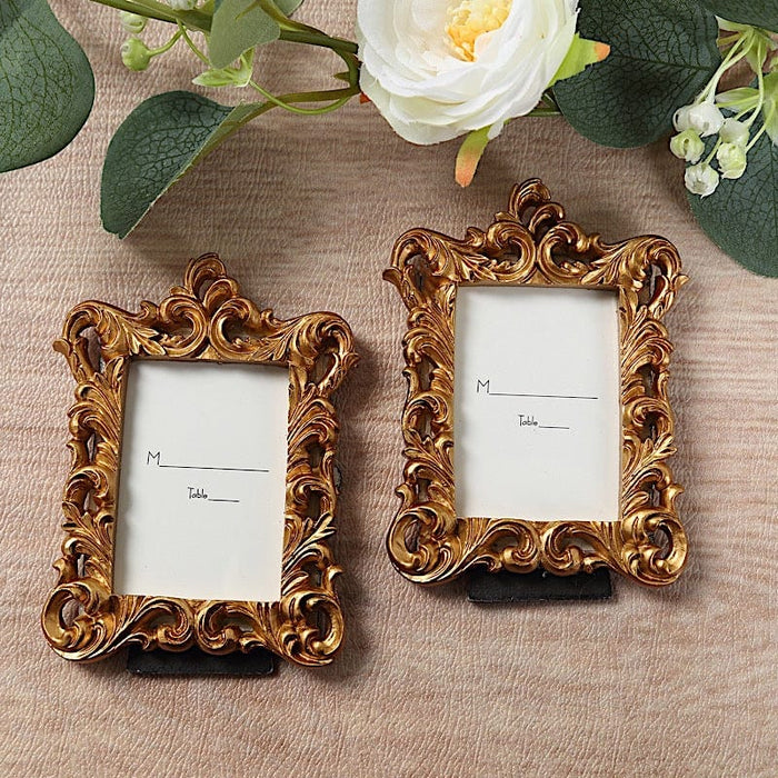 4  Resin Vintage Ornate Picture Frames - Gold FAV_FRM_007_GOLD