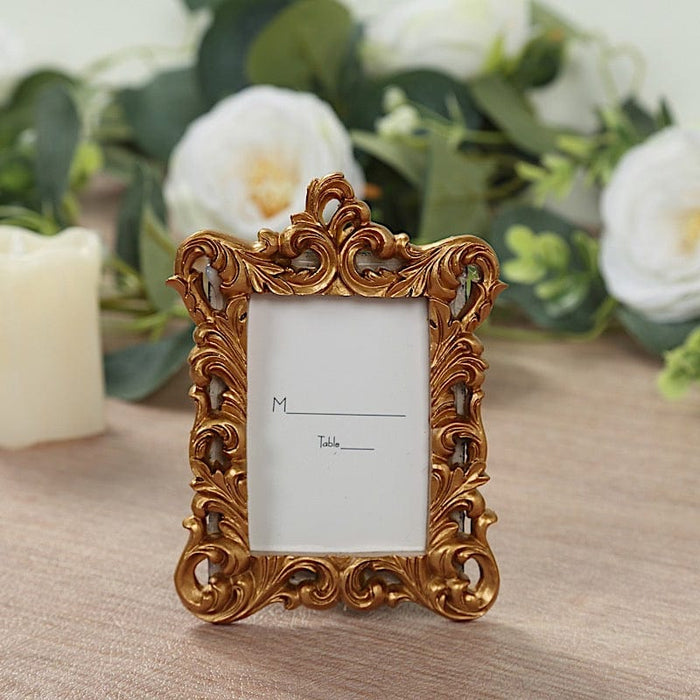 4  Resin Vintage Ornate Picture Frames - Gold FAV_FRM_007_GOLD