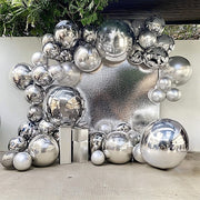 4 Round 32" Orbz Mylar Foil Balloons