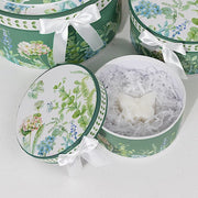 4 Round Nesting Gift Boxes with Lids