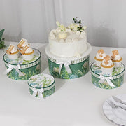 4 Round Nesting Gift Boxes with Lids