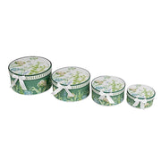 4 Round Nesting Gift Boxes with Lids