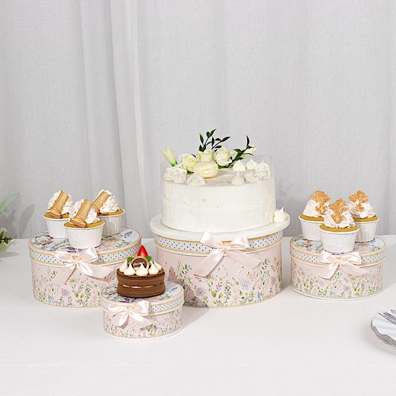 4 Round Nesting Gift Boxes with Lids