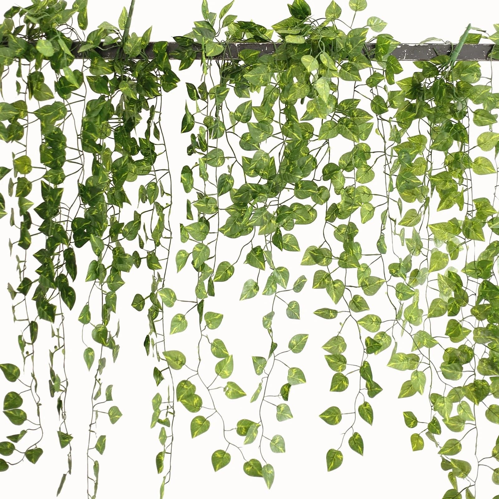 4 Silk Pothos Artificial Foliage Ivy Leaf Garland Vines - Green ARTI_GRN_18_01