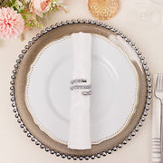 4 Sparkle Rhinestone Swirl Napkin Rings